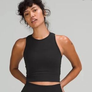 SIZE 4/XS lululemon athletica Charcoal Crop Top